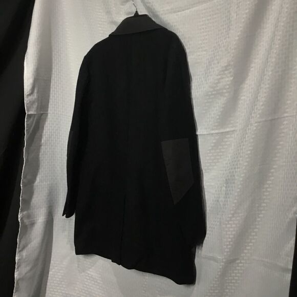 Antony Morato Black Wool Blend Overcoat (DC) - Picture 5 of 6